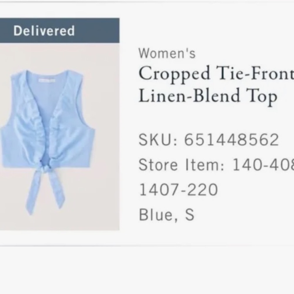 Abercrombie and Fitch linen top - Picture 4 of 4